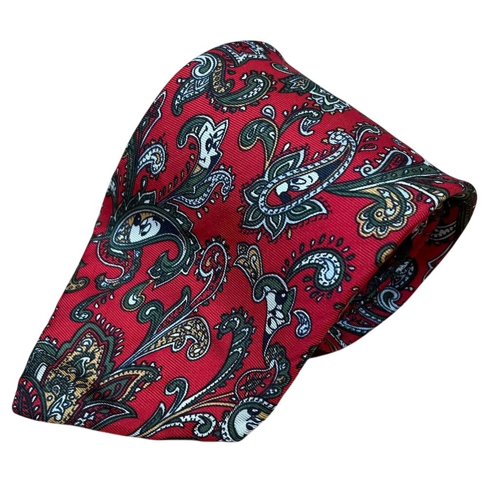 Balancine Mickey Mouse Neck Tie Vintage Paisley Silk Disney The Tie Works